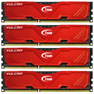 Модуль пам'яті для комп'ютера DDR3 32GB (4x8GB) 2133 MHz Vulcan Red Team (TLRED332G2133HC10QQC01) - зображення 1