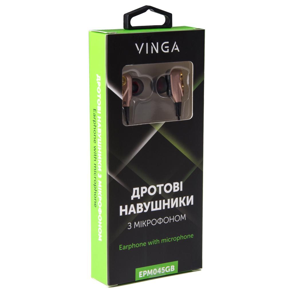 Навушники Vinga EPM045 GoldBlack (EPM045GB) - зображення 4