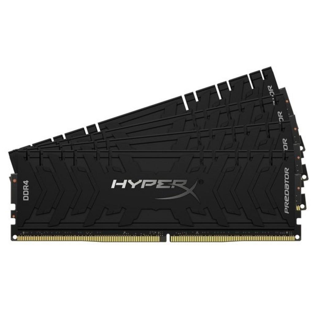 Модуль пам'яті для комп'ютера DDR4 128GB (4x32GB) 3600 MHz HyperX Predator Black Kingston Fury (ex.HyperX) (HX436C18PB3K4/128) - зображення 4
