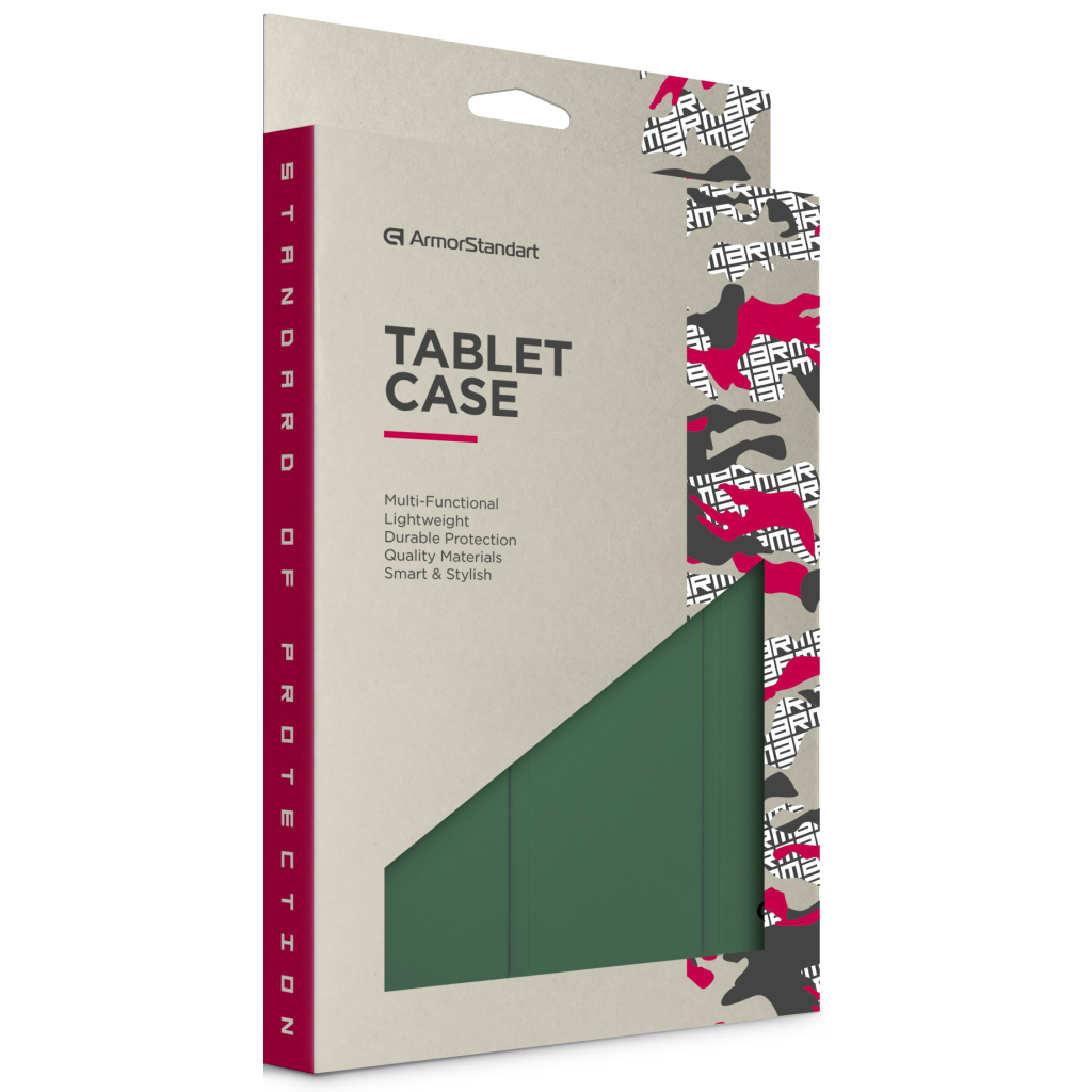 Чохол до планшета Armorstandart Flex Case Samsung Tab S9 / S9 FE / S10 FE Dark Green (ARM84448) - зображення 3