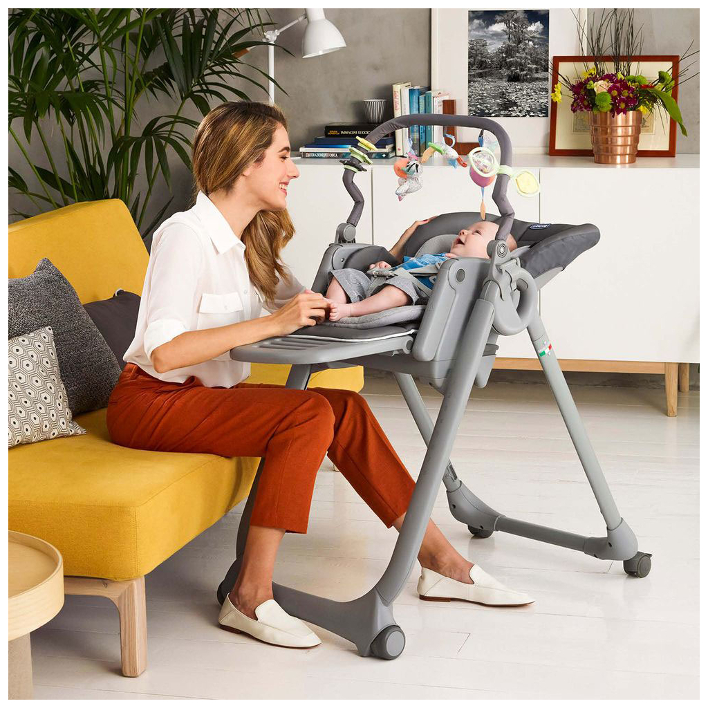 Стілець для годування Chicco Polly Magic Relax New, light gray (79502.61) - зображення 7