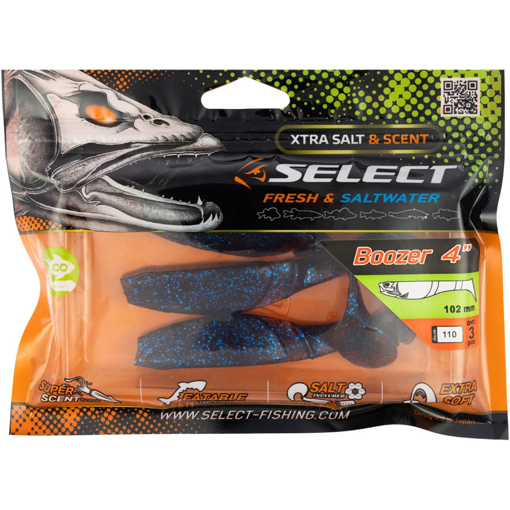 Силікон рибальський Select Boozer 4" 110 (3 шт/уп) (1870.32.34) - зображення 2