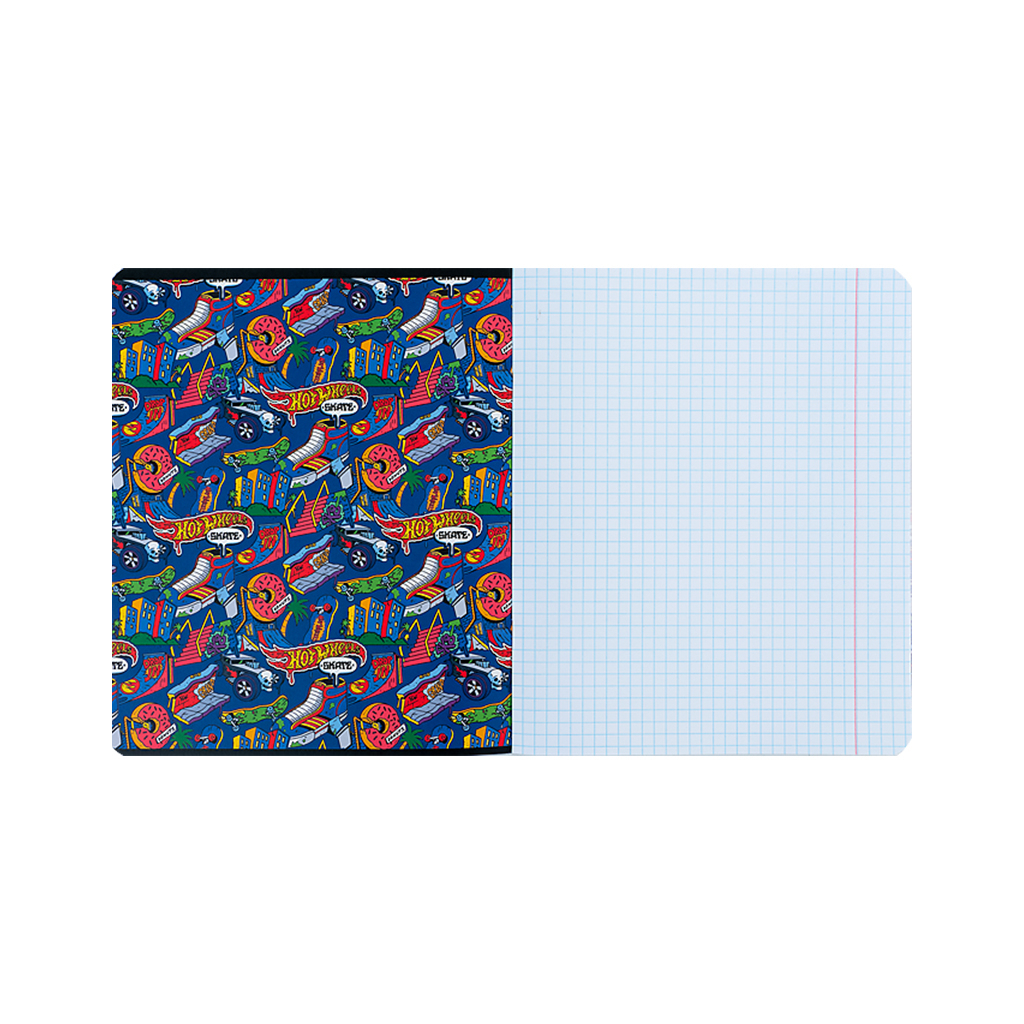 Зошит Kite Hot Wheels 18 аркушів, клітинка (HW24-236) - зображення 2