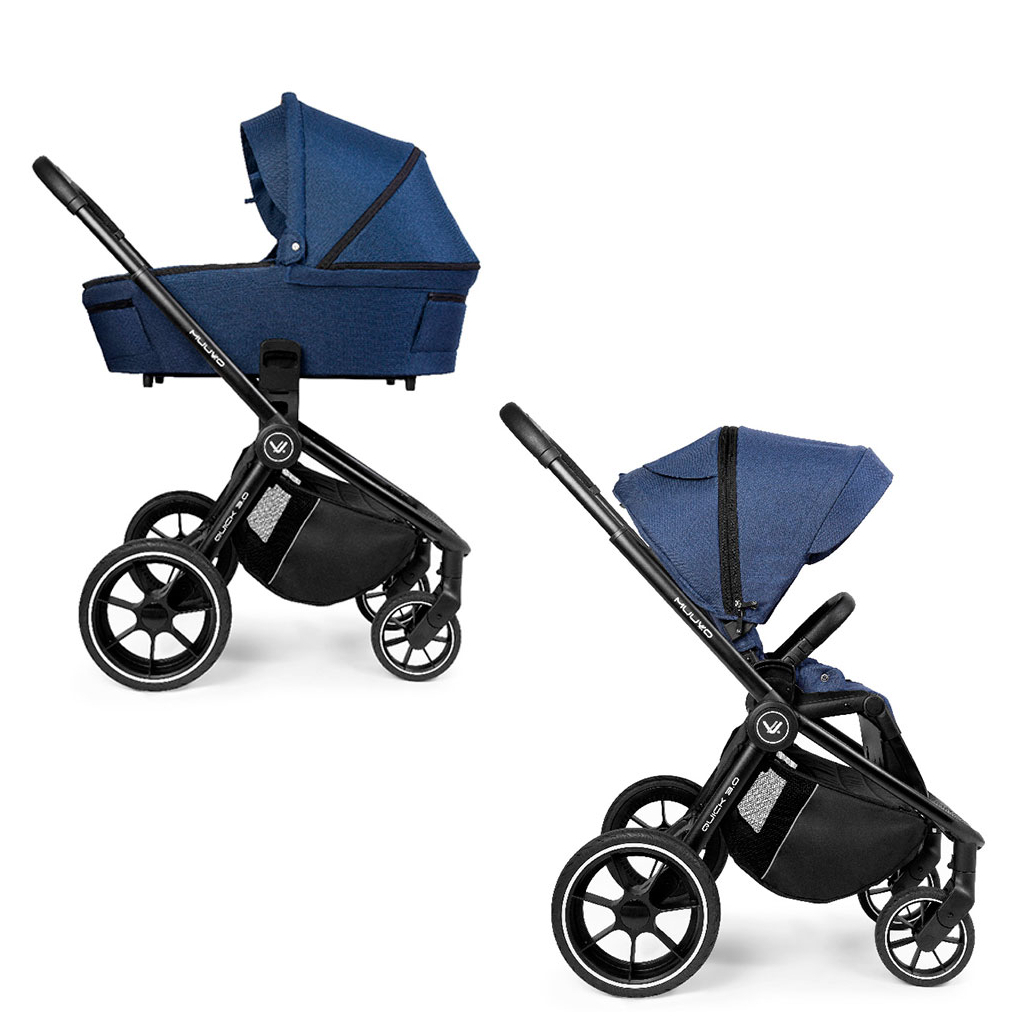 Коляска Muuvo 2 в 1 Quick 3.0 Azure Blue (KM2V1Q3.0AB) - зображення 1