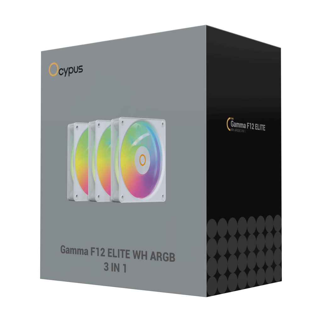 Кулер до корпусу OCYPUS GAMMA F12 ELITE WH A (GAMMA-F12-WH3AM00E-GL) - зображення 8