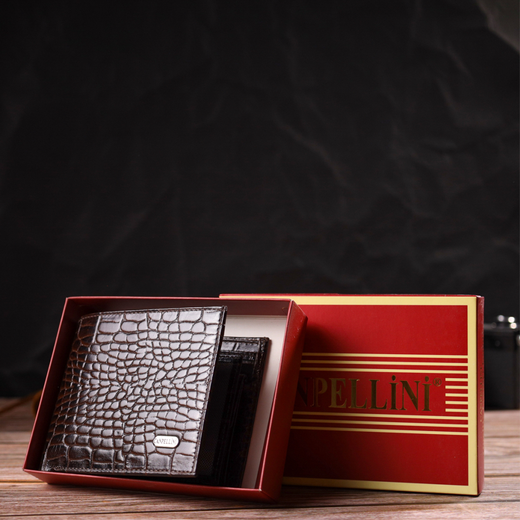 Гаманець Canpellini З натуральної шкіри Коричневий (21860) - зображення 10