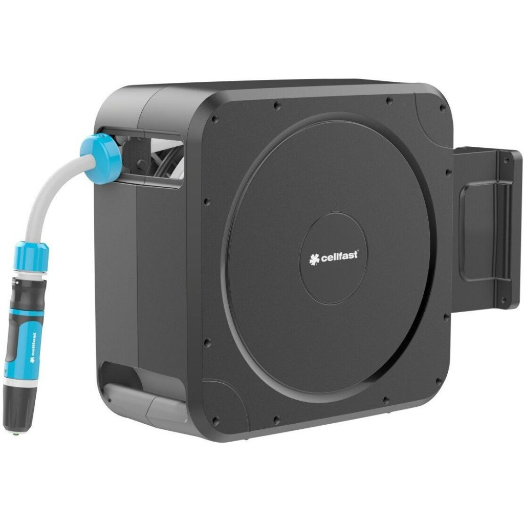 Шланг для поливу Cellfast на котушці ERGO, 20м+2м, шланга 1/2", комплект конекторів та зрошувач ERGO (55-410) - зображення 1