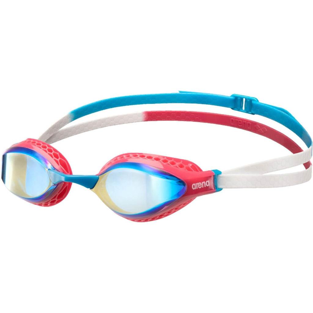 Окуляри для плавання Arena Air-Speed Mirror 003151-107 білий, червоний OSFM (3468337082132) - зображення 1