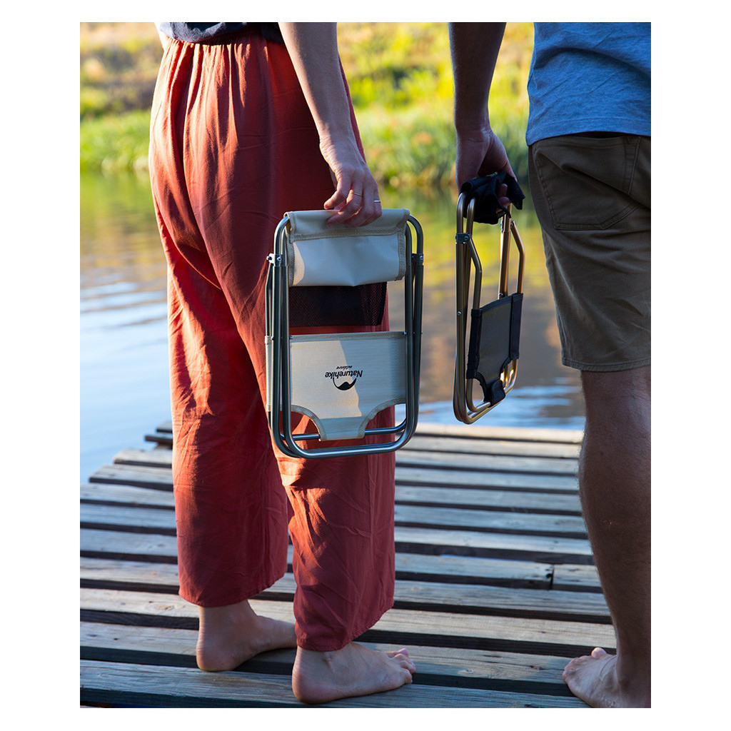 Стілець складаний Naturehike MZ01 NH18M001-Z чорний (6927595733806) - зображення 6