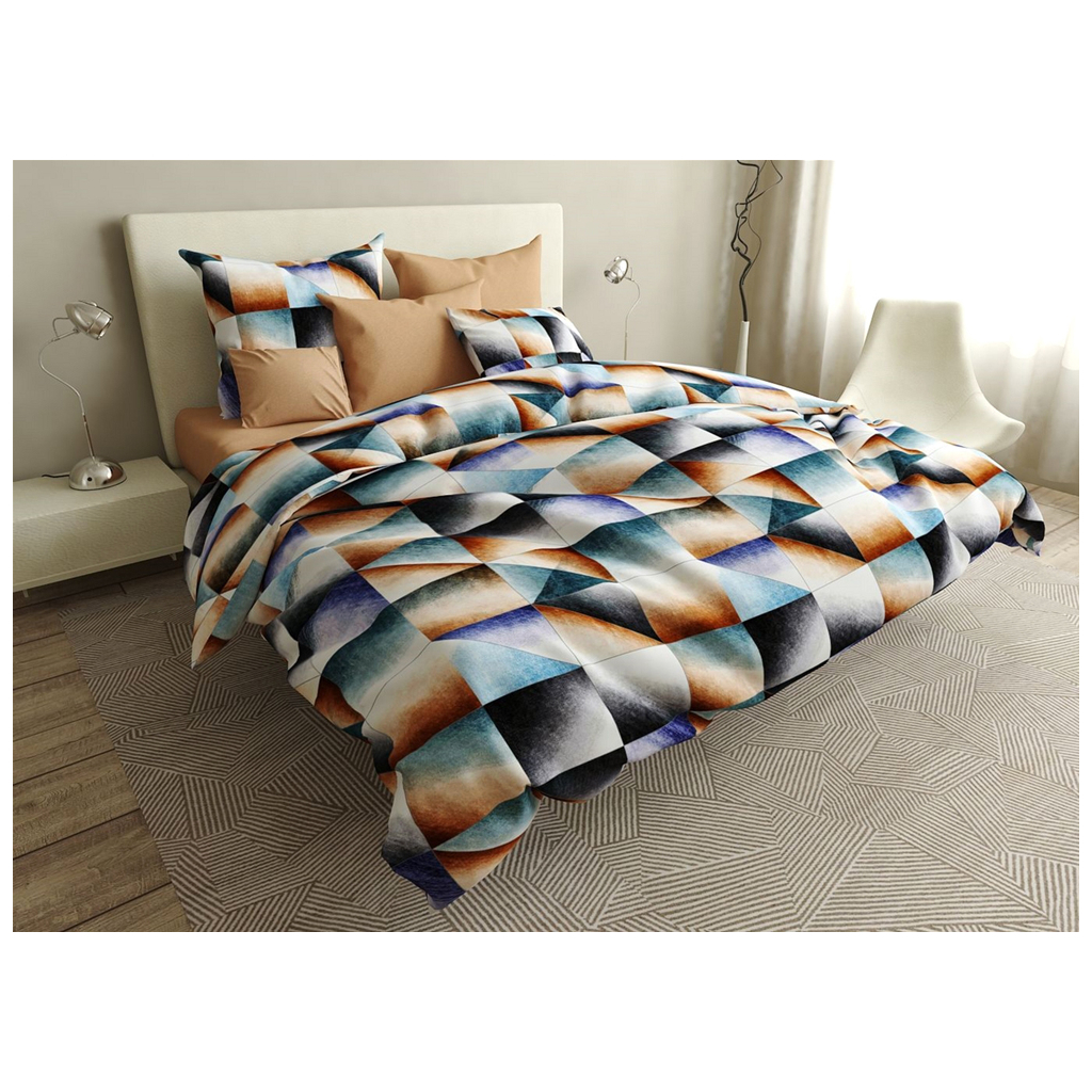 Постільна білизна MirSon Бязь Premium 17-0415 Picasso Сімейна (2 x 160x220) (2200002949002) - зображення 1