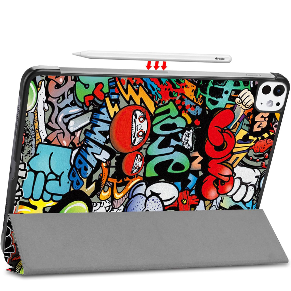 Чохол до планшета BeCover Smart Case Apple iPad Pro 11" M4 2024 Graffiti (711637) - зображення 4