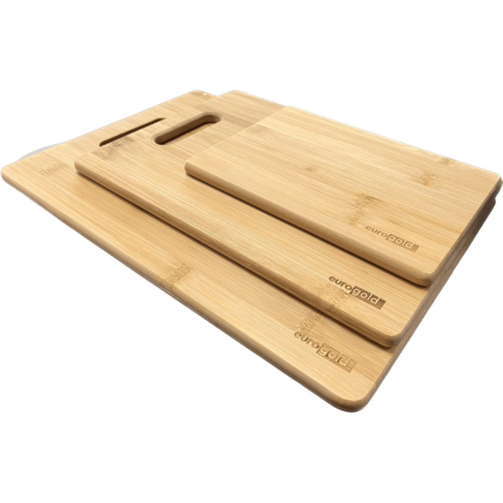 Дошка для нарізання Eurogold бамбук 20 х 15 х 1 набір 7108200019 (ЕГ-7108200019) - зображення 1