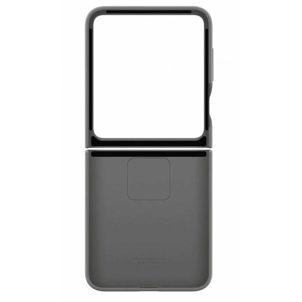 Чохол до мобільного телефона Samsung Silicone Cover with Ring Samsung Galaxy Flip 6 Gray (EF-PF741TJEGUA) - зображення 3