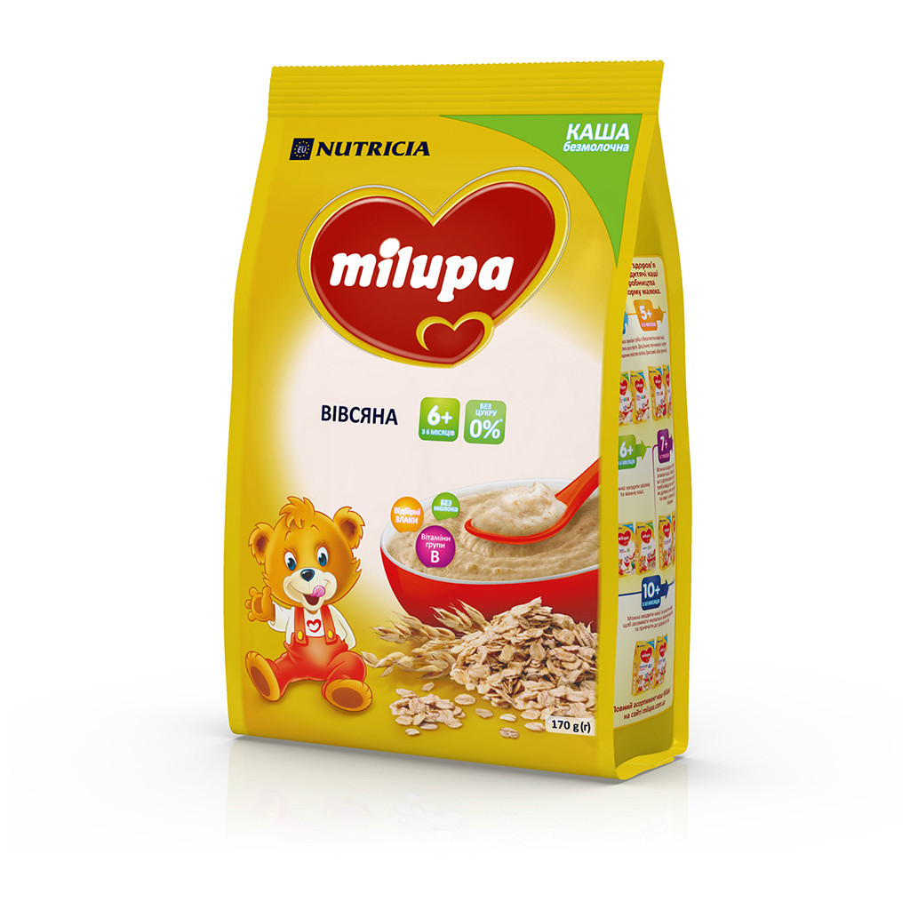 Дитяча каша Milupa безмолочна Вівсяна 170 г (5900852930089) - изображение 12