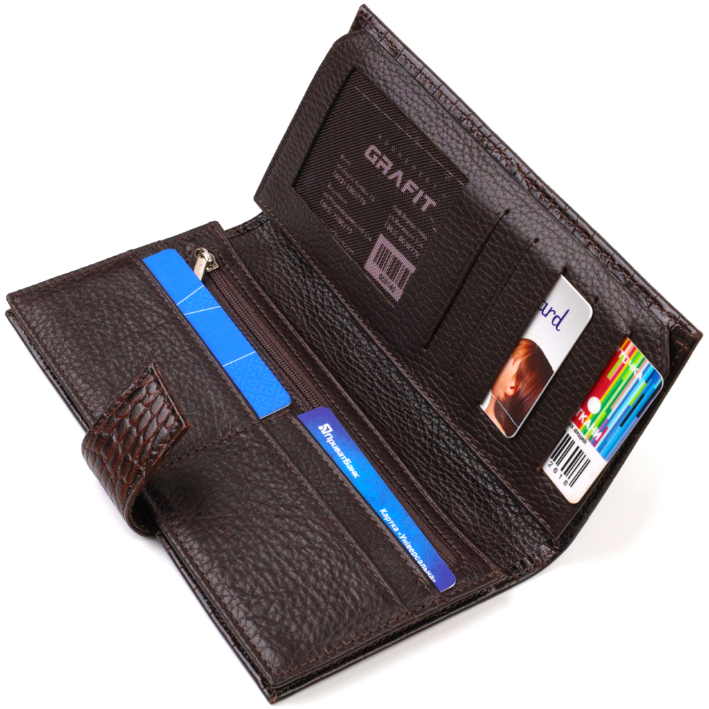 Гаманець Canpellini З натуральної шкіри Коричневий (21915) - зображення 6