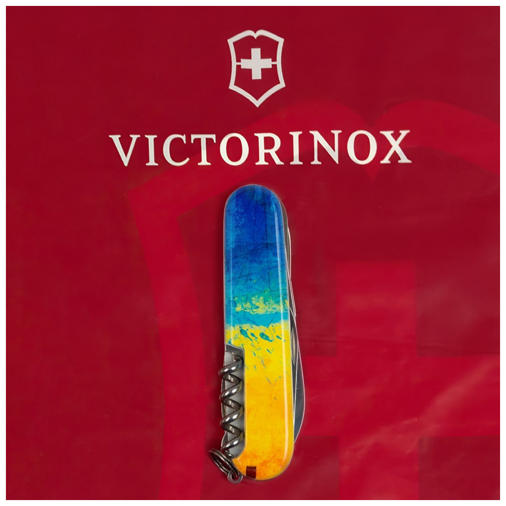 Ніж Victorinox Huntsman Ukraine 91 мм Жовто-синій малюнок (1.3713.7_T3100p) - зображення 10