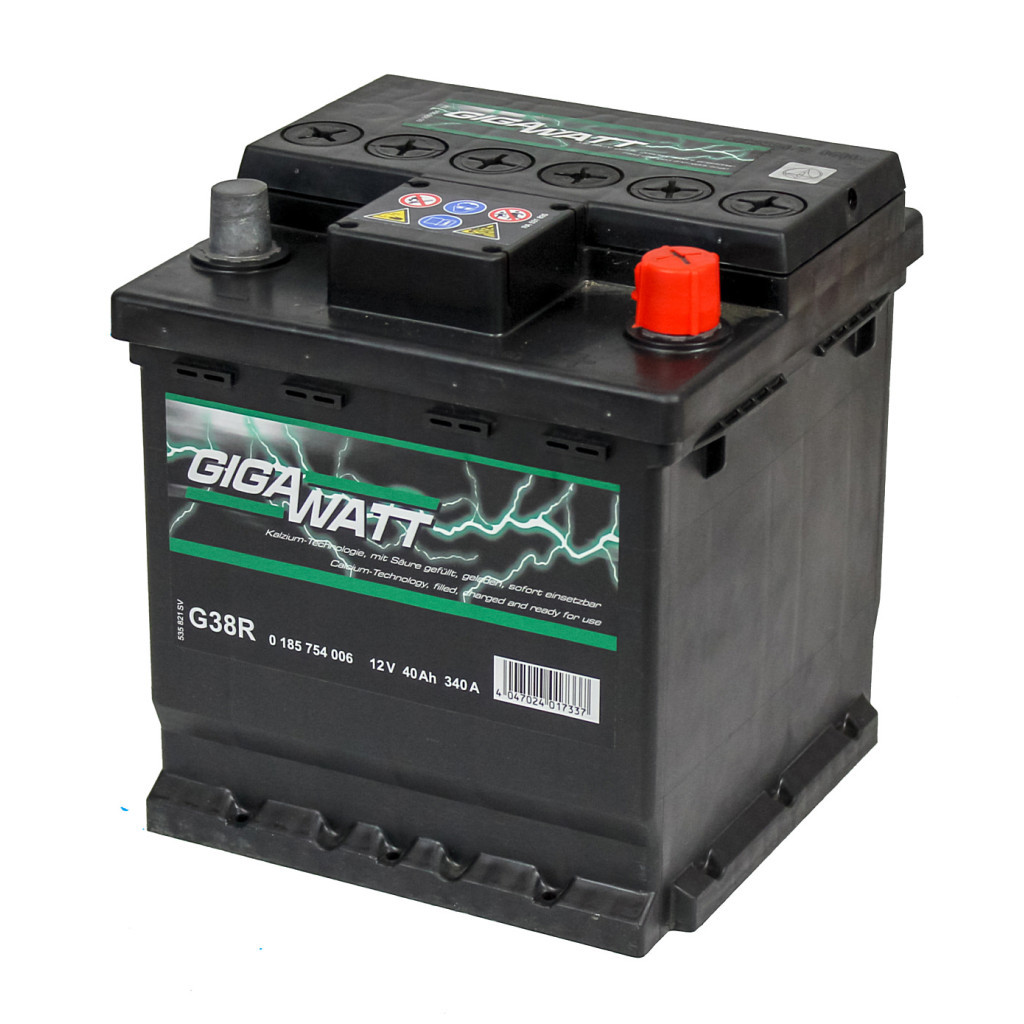 Акумулятор автомобільний GigaWatt 40А (0185754006) - зображення 2