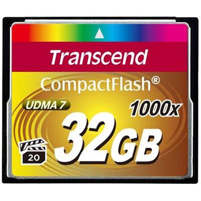 Карта пам'яті Transcend 32Gb Compact Flash 1000x (TS32GCF1000) - зображення 1