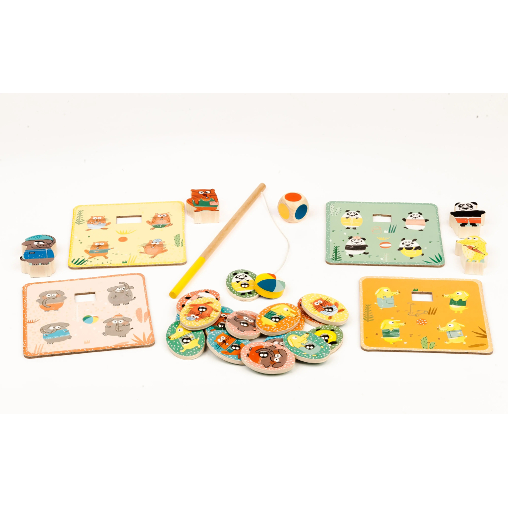 Настільна гра Djeco Набір ігор 4 в 1 Лудопарк (DJ01698) - зображення 6