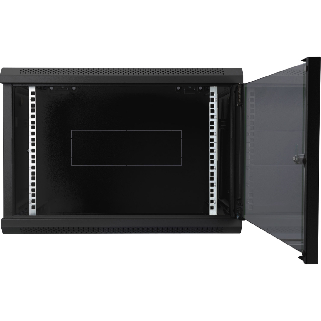 Шафа настінна Digitus Wall Mounting Dynamic Basic 19" 7U 600x600, RAL 9005 (DN-1907U-6/6-EC-SW) - зображення 3