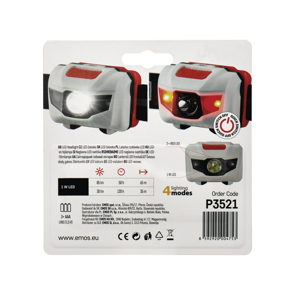 Ліхтар EMOS HL-H0520 (*P3521) - зображення 7