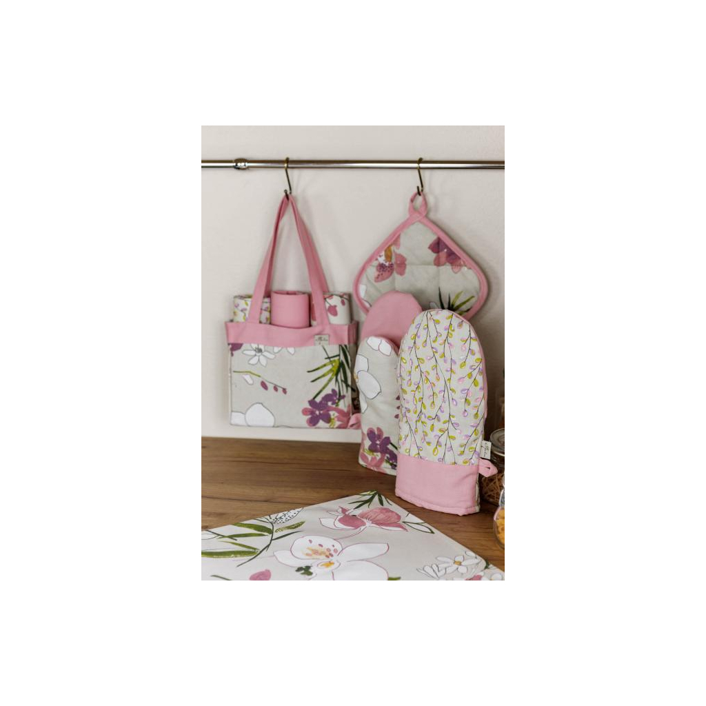 Рушник Прованс кухонний набір в торбі Орхідея 3 шт (4823093449589) - изображение 3