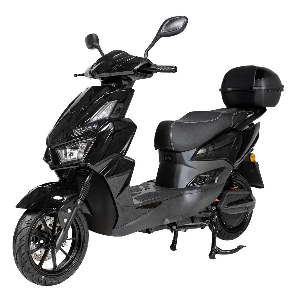 Електроскутер Atlas Tiger Box 2000W Black (3114) - зображення 1