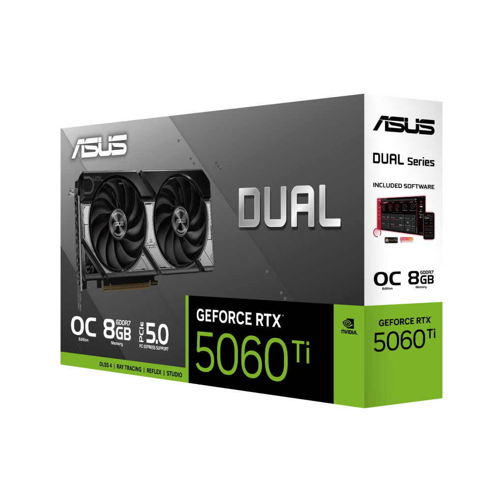 Відеокарта ASUS GeForce RTX5060Ti 8Gb DUAL OC (DUAL-RTX5060TI-O8G) - зображення 7