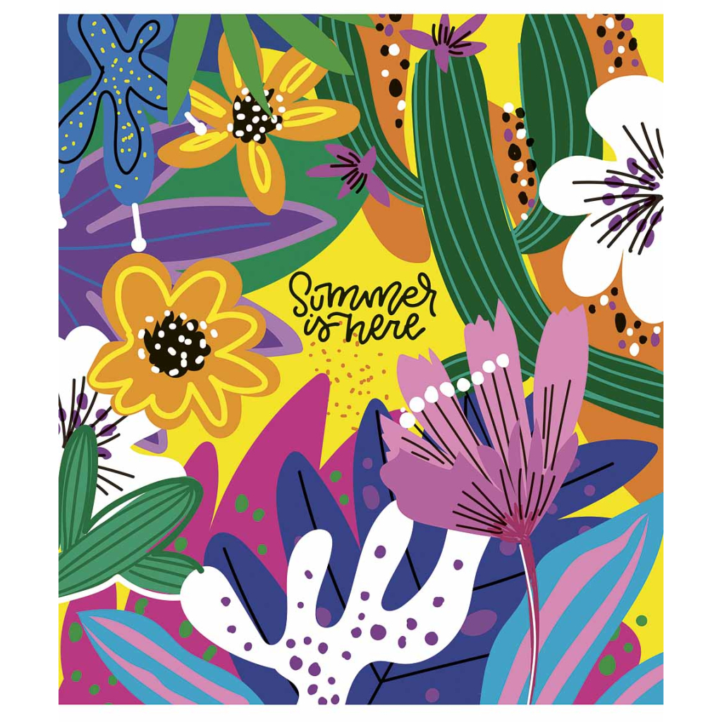 Зошит Школярик Summer is Here 80 аркушів лінія (080-3225L) - зображення 1