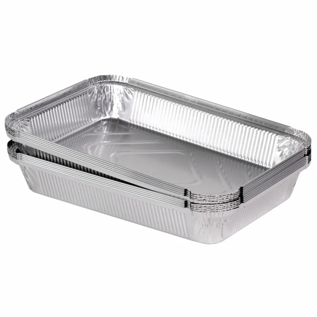 Контейнер для продуктів одноразовий PRO service алюмінієвий прямокутний SP88L 2000 мл 50 шт. (4823071632248) - зображення 1