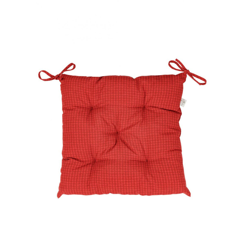 Подушка на стілець Прованс Merry Christmas червона 40х40 см (031484) - зображення 1