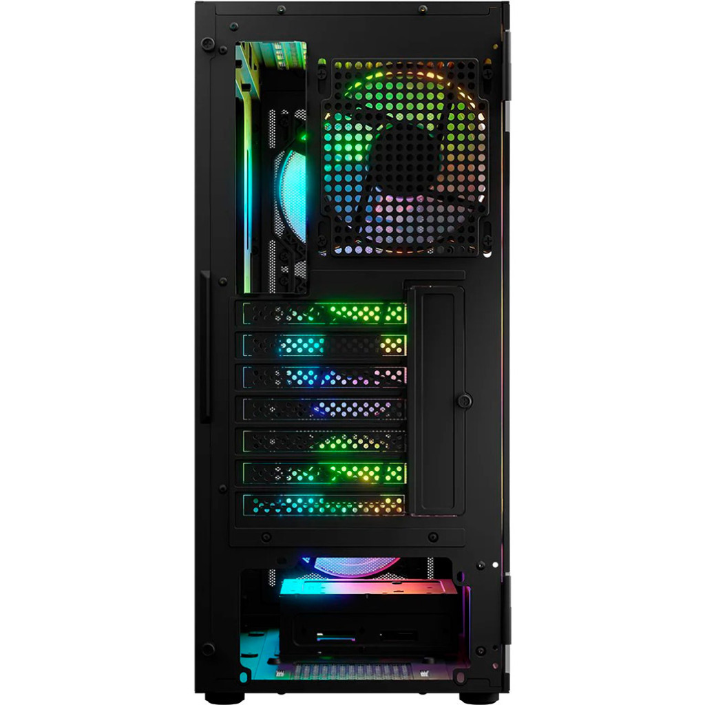 Корпус для ПК Logic concept PORTOS MESH+GLASS ARGB fans 4x120mm BLACK (AT-PORTOS-10-0000000-0002) - зображення 10