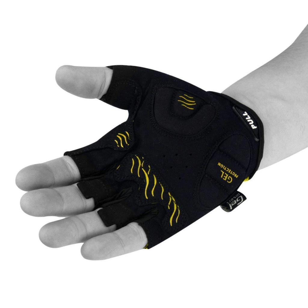 Велорукавиці PowerPlay 5013 Yellow L (5013_L_Yellow) - зображення 4