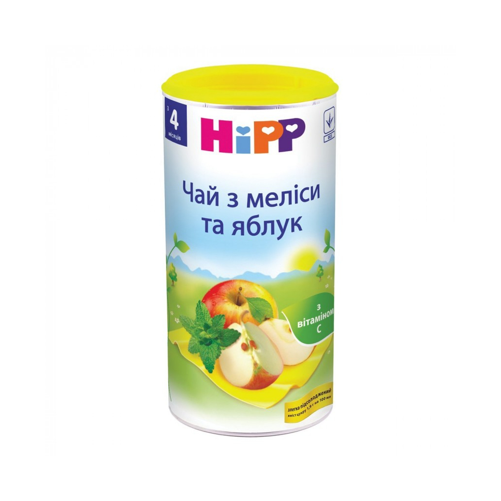 Дитячий чай HiPP з меліси та яблук, 200 г (9062300104407) - изображение 1
