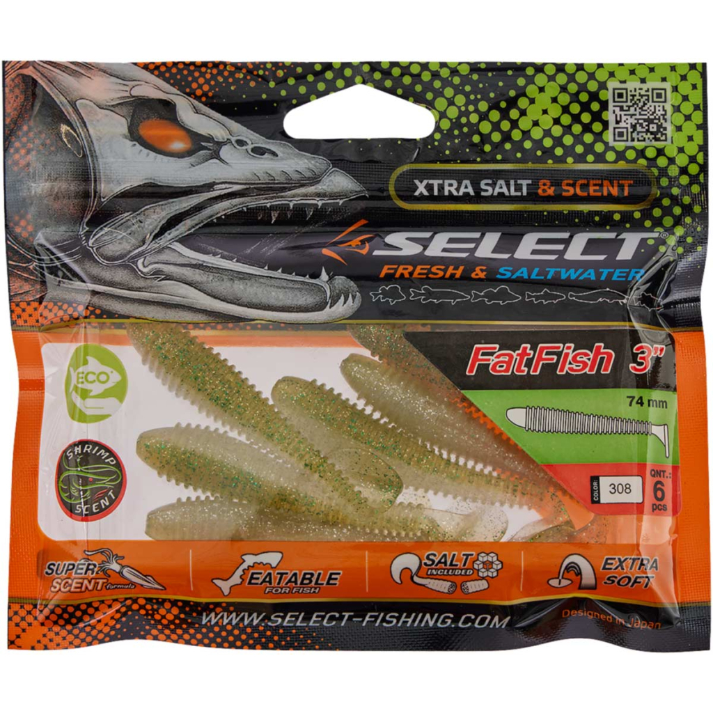 Силікон рибальський Select FatFish 3" 308 (6 шт/уп) (1870.72.02) - зображення 2