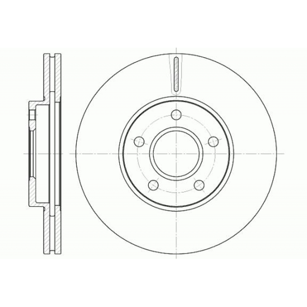 Гальмівний диск REMSA 6662.10 - зображення 1