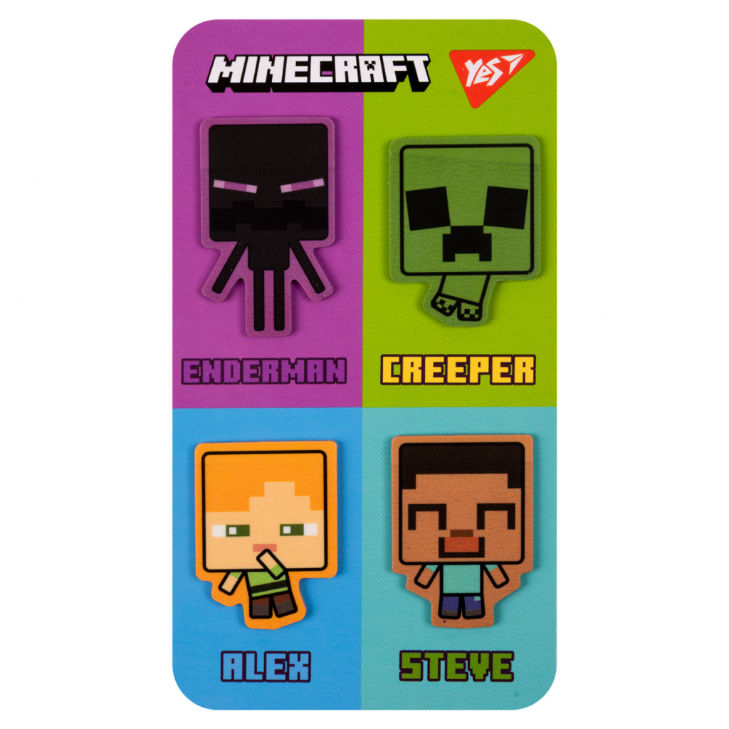 Стікер-закладка Yes Minecraft пластик 80 шт (4х20) (170418) - зображення 3