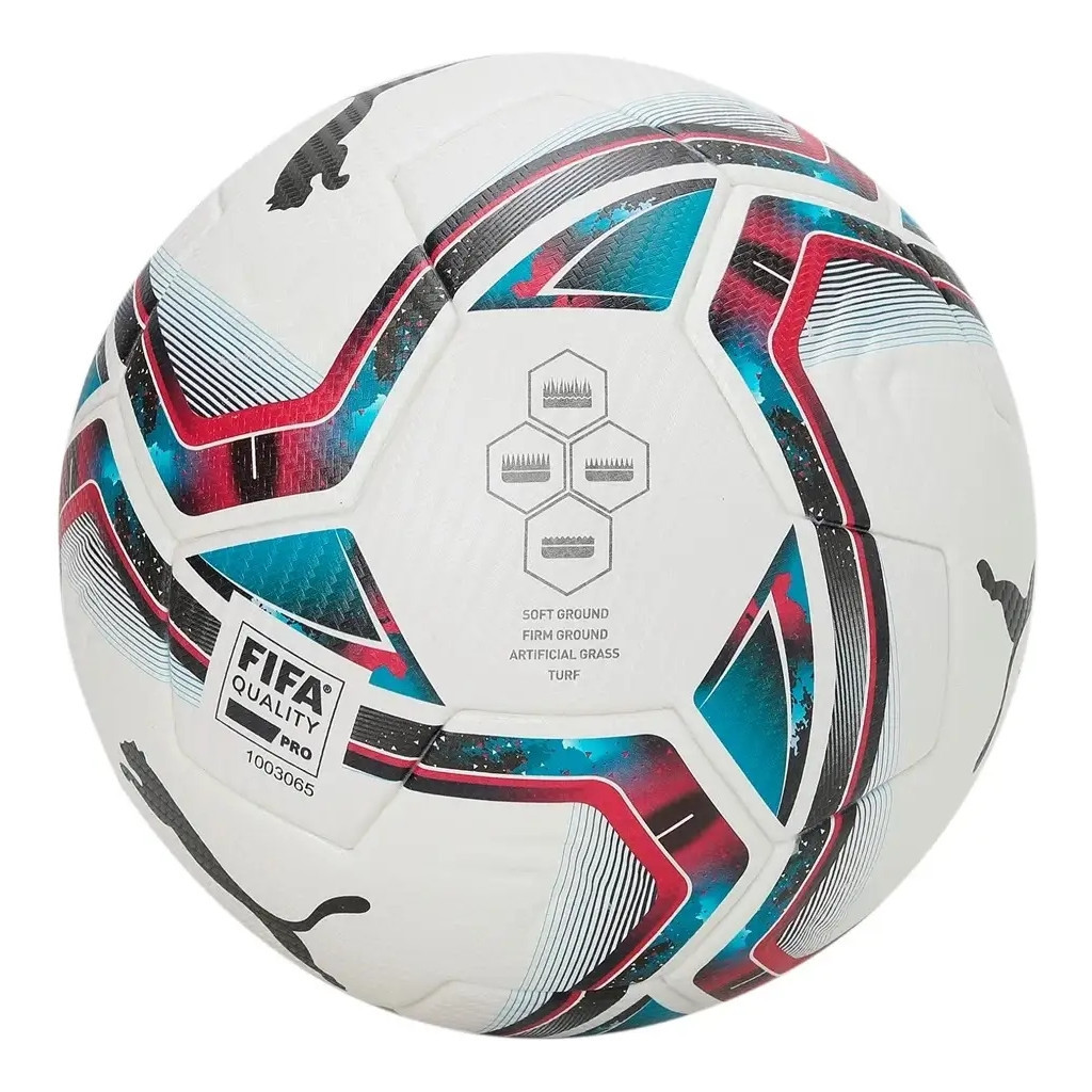 М'яч футбольний Puma team FINAL 21.1 FIFA Quality Pro Ball Уні 5 Білий / Синій / Червоний (4062451442620) - зображення 3