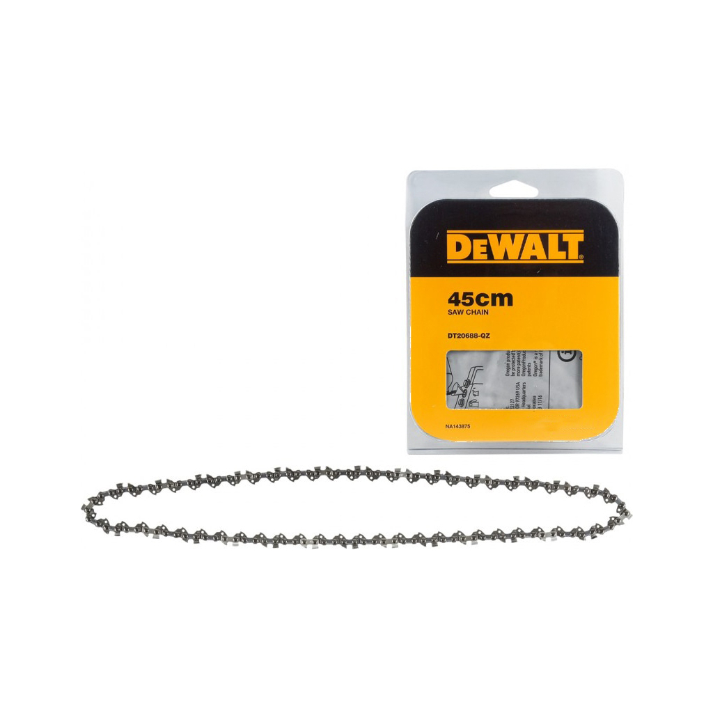 Ланцюг DeWALT 3/8", 1.3 мм, 62 ланки, довжина ланцюга 18"/45 см (DT20688) - зображення 2
