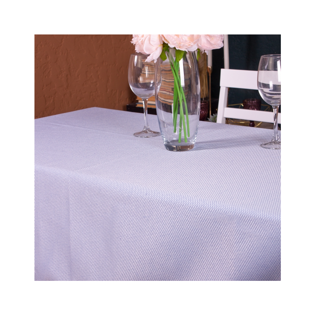 Скатертина MirSon Жакард №303 Jacquard Blue 200x280 см (2200006739340) - зображення 3