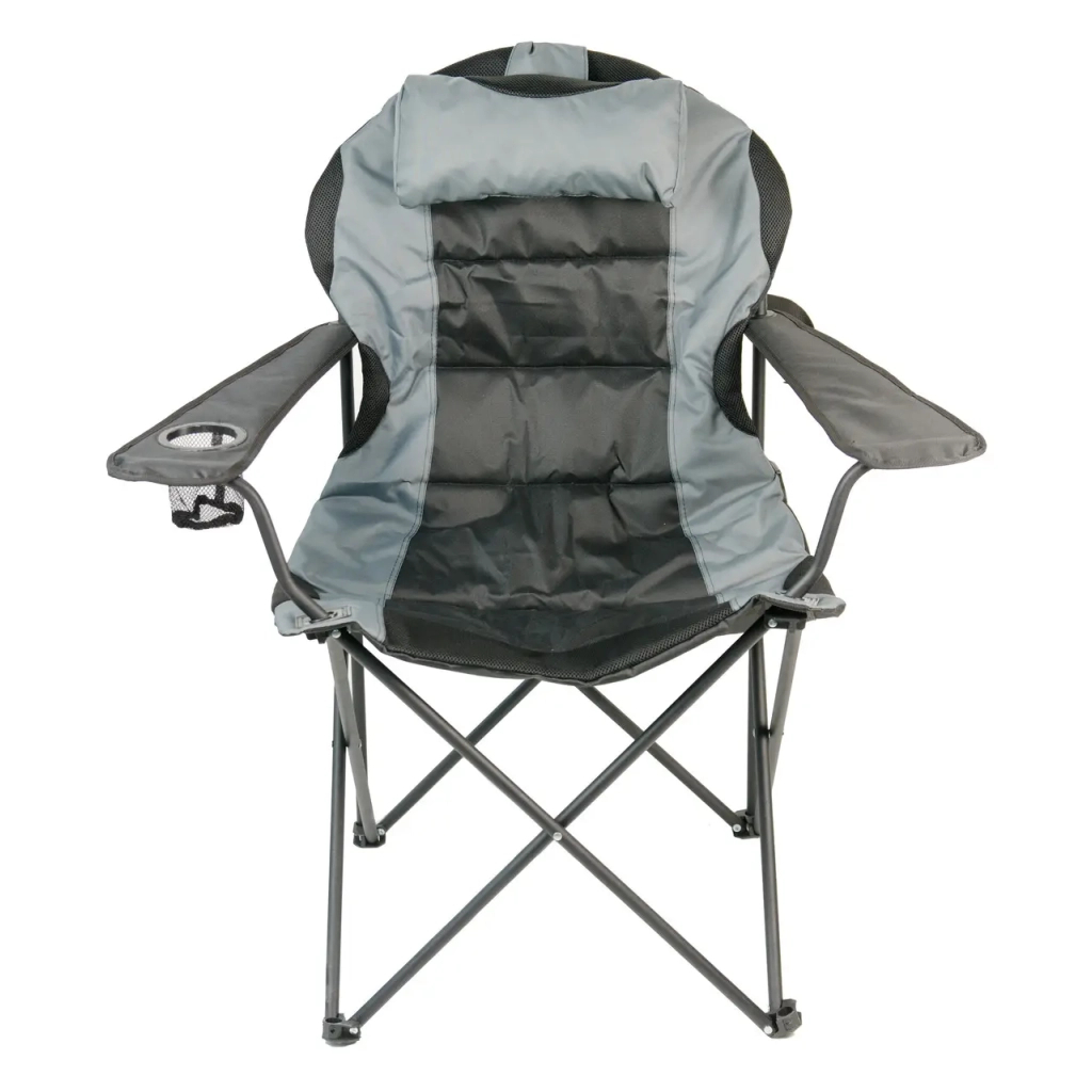 Крісло складане NeRest Рибак Трофей NR-35 чорне з сірим (4820211100629_1) - зображення 2