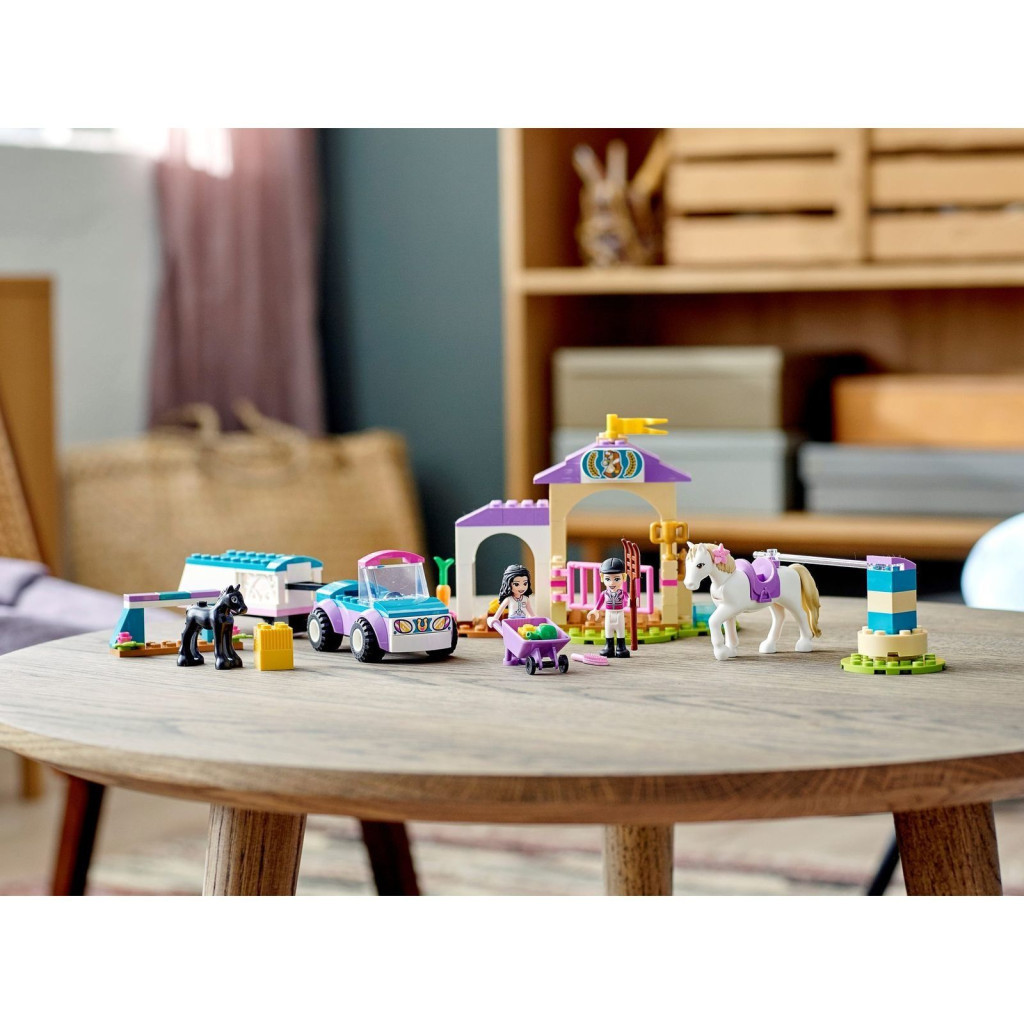 Конструктор LEGO Friends Тренування коня та причіп для перевезення 148 деталей (41441) - зображення 3