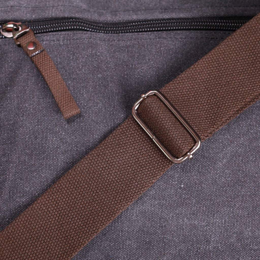 Сумка Vintage Через плече для ноутбука 13" із текстилю Чорна (22200) - зображення 11