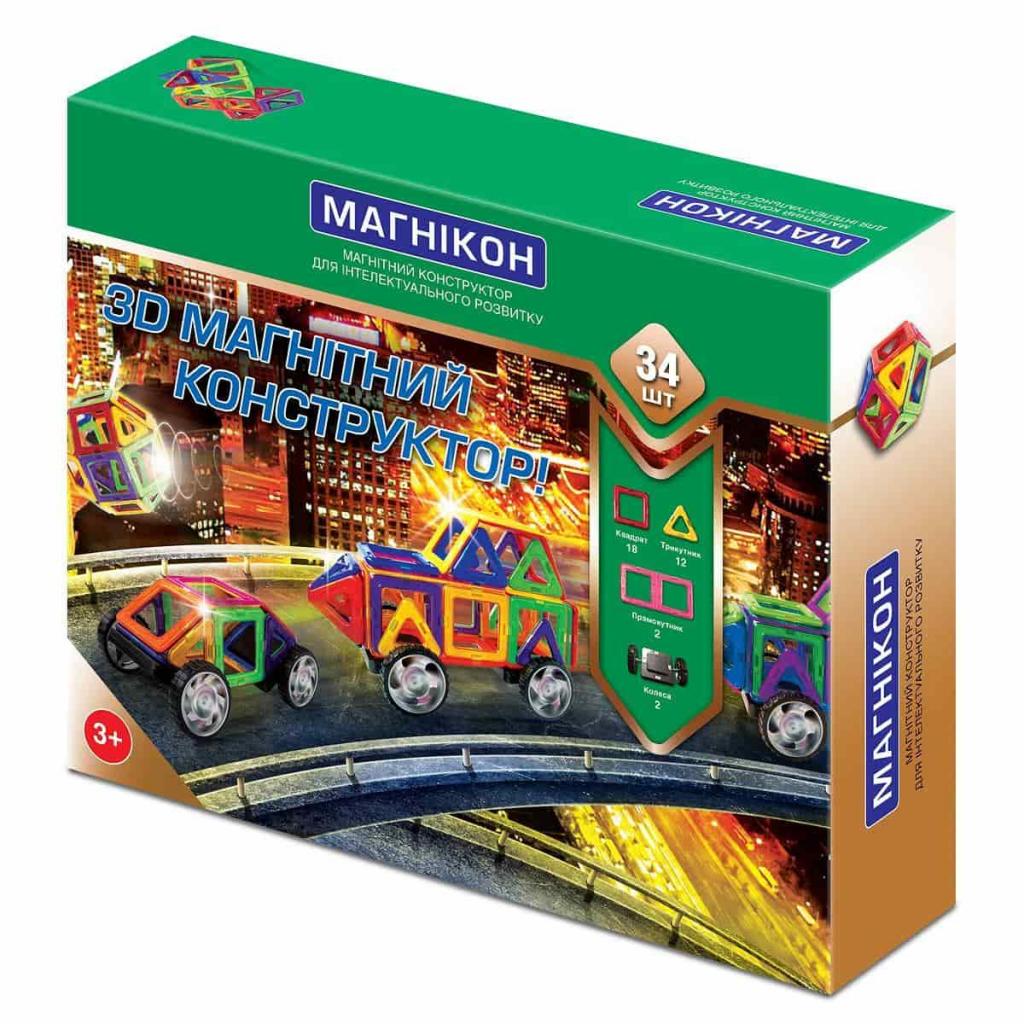 Конструктор Магнікон 34 деталей (MK-34) - зображення 1