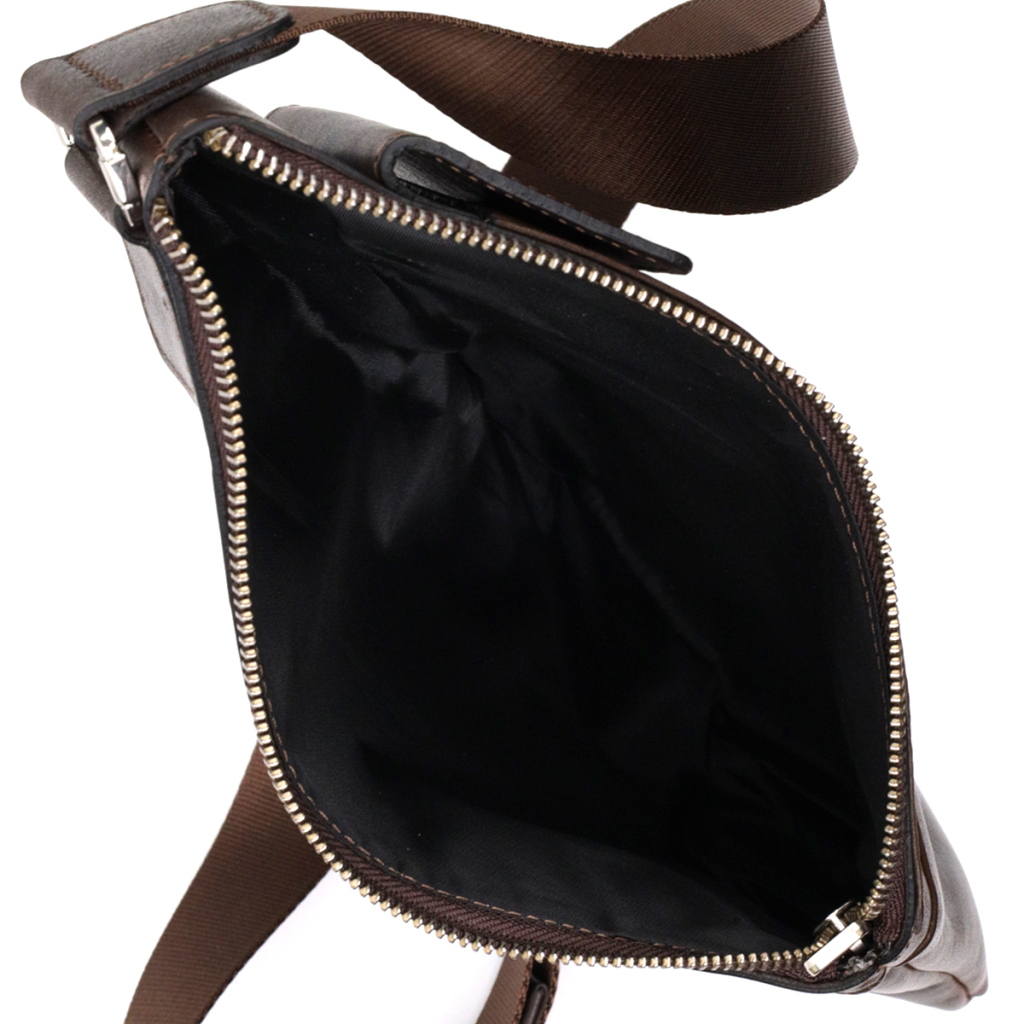 Сумка Grande Pelle Чоловіча на плече з натуральної шкіри Коричнева (11669) - зображення 6