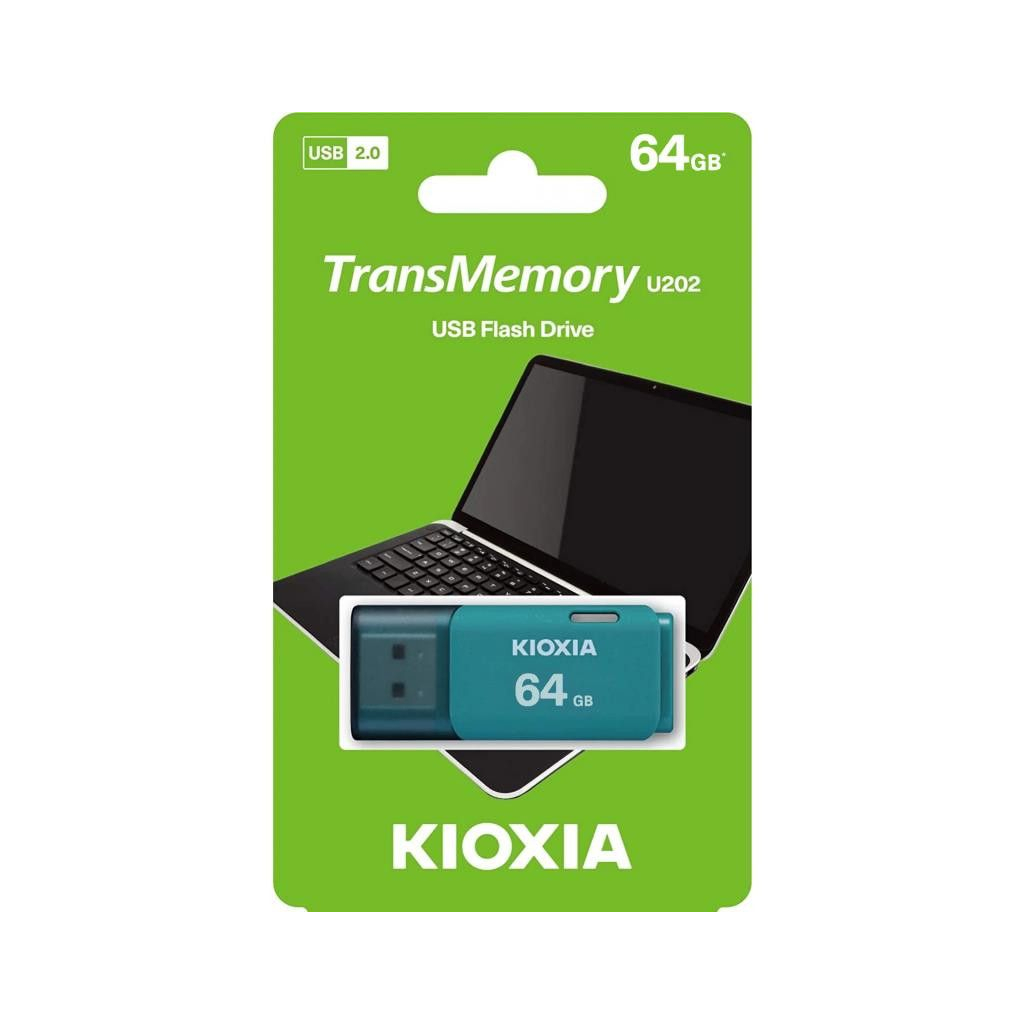 USB флеш накопичувач Kioxia 64GB TransMemory U202 Light Blue USB 2.0 (LU202L064GG4) - зображення 3