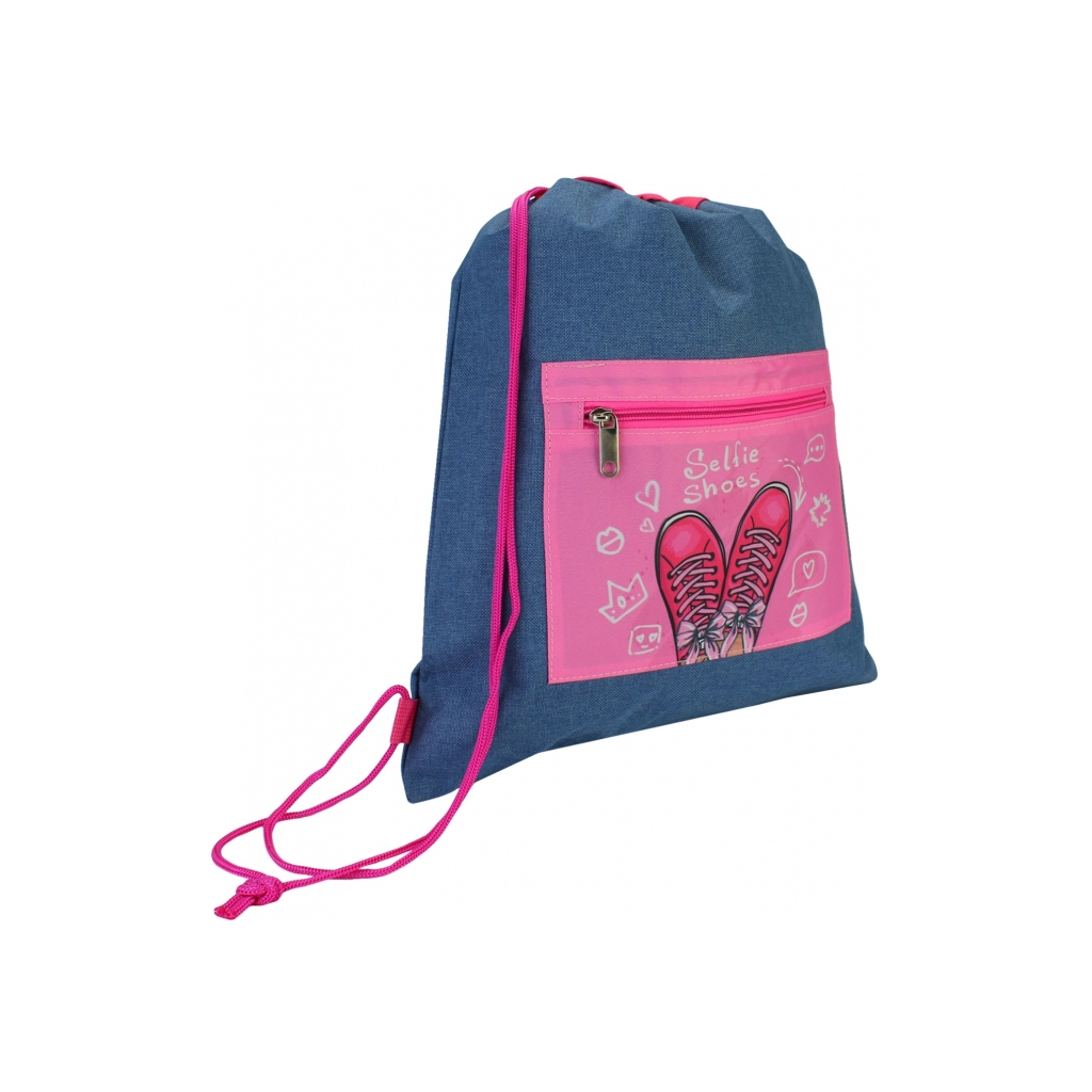 Сумка для взуття Cool For School Синя з кишенею (CF87300) - зображення 1