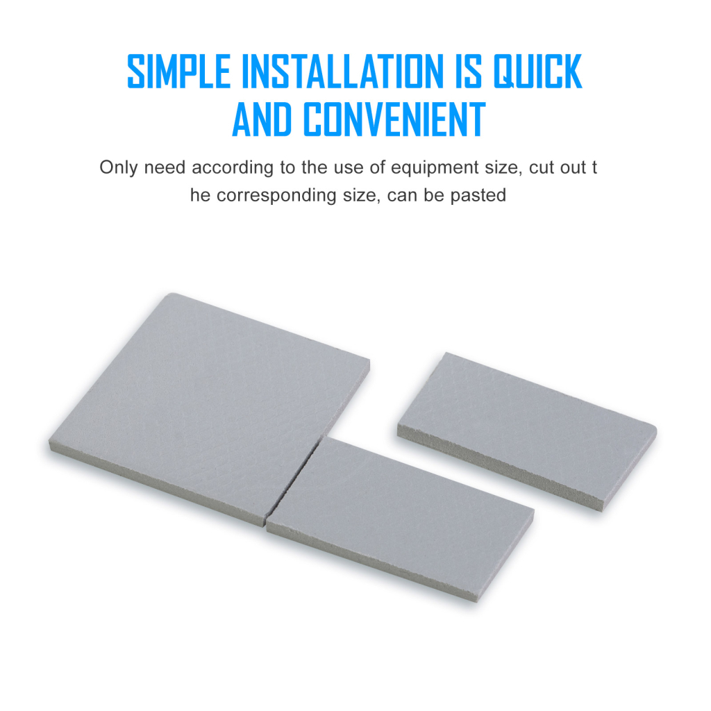 Термопрокладка Zezzio Thermal Pad 12.8 W/mK 85х45x2 мм - изображение 3