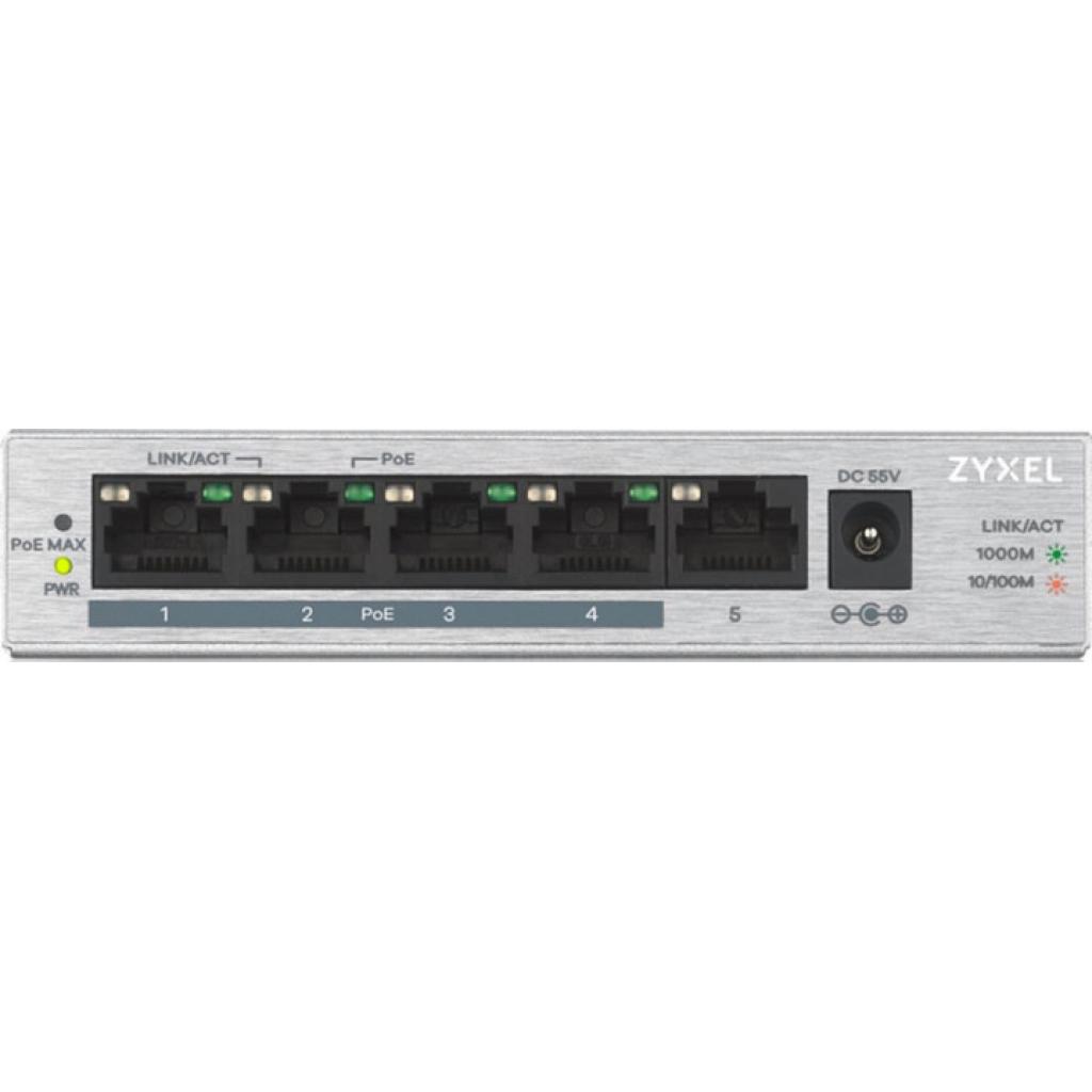 Комутатор мережевий ZyXel GS1005HP-EU0101F - зображення 3
