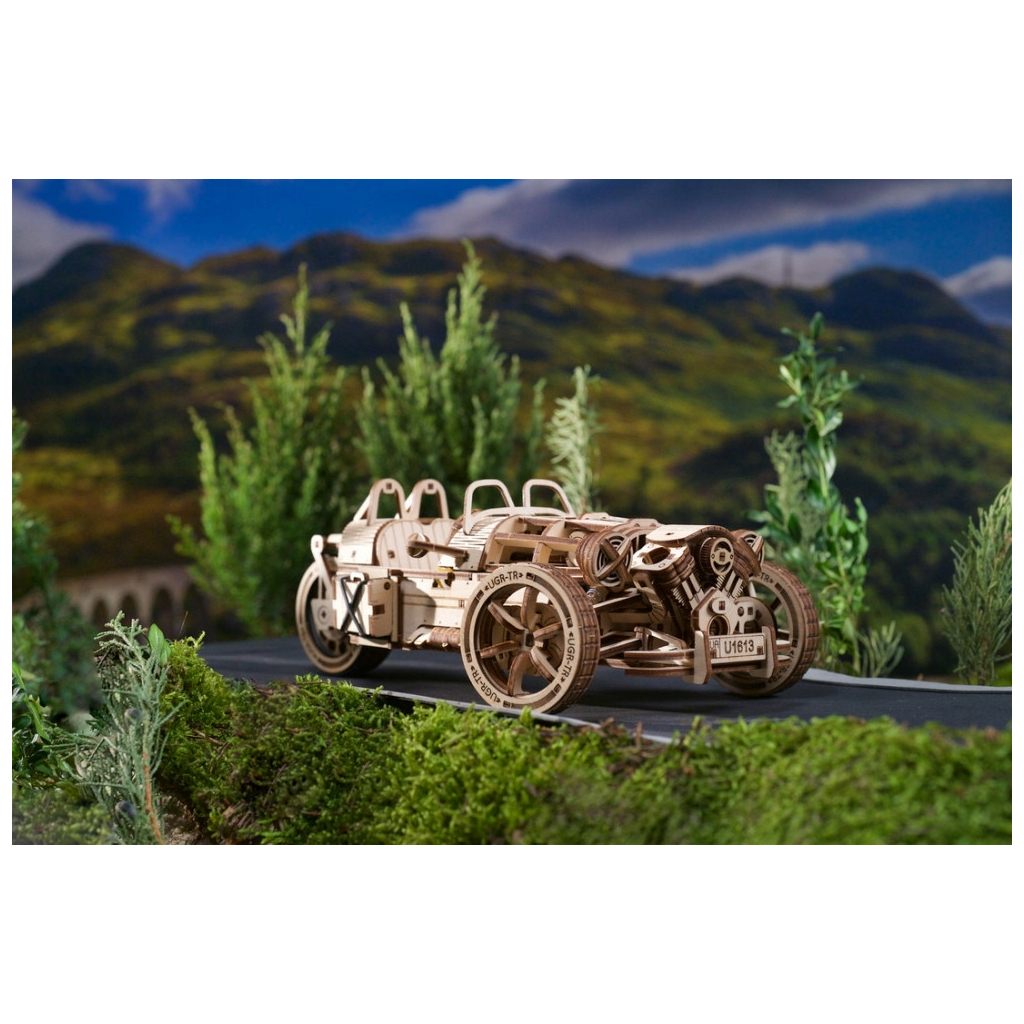 Конструктор Ugears Трицикл UGR-S (6337515) - изображение 9